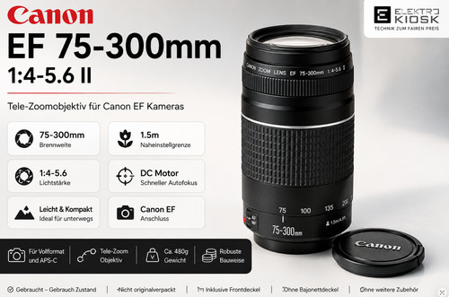 Canon zoom lens 300 - ef, 75-300
