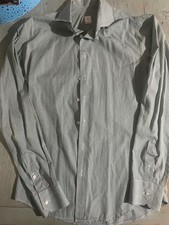 DOPPELGANGER Camicia Uomo Cotone A Quadri Verde Bianco MAN Shirt Green White M