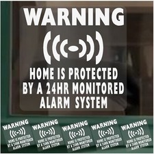 4 adesivi HOME sicurezza 24