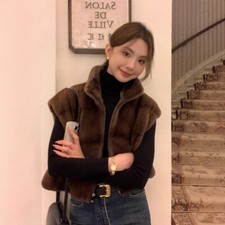 Gilet donna smanicato cappotto