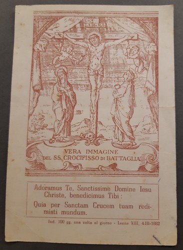 Santino antico crocifisso - ss.,