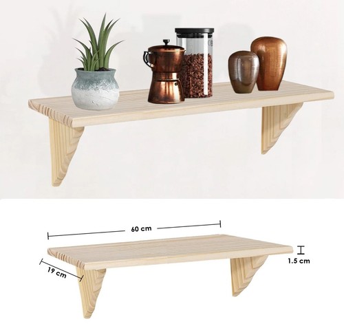 Mensola parete legno - mensola,