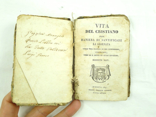 Libro antico religione - antico,