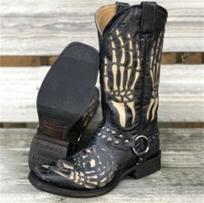 Stivali cowboy uomo ricamati