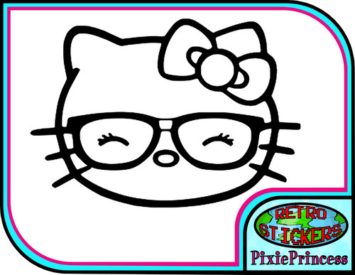 Adesivo vinile hello kitty - vinile,