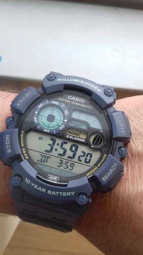 Casio moon fishing - moon,