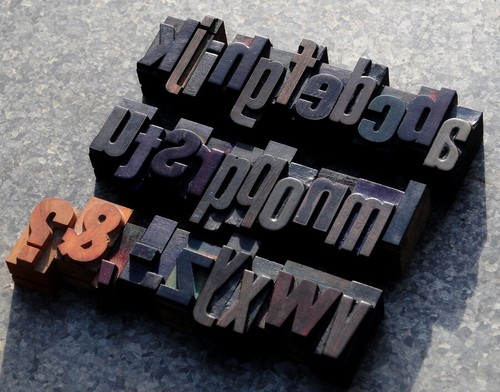 Stampa tipografica mista - , a-z