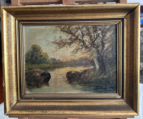 Antico quadro con cornice