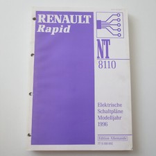 Werkstatthandbuch Renault Rapid Modelljahr 1996 Elektrische Schaltpläne NT8110