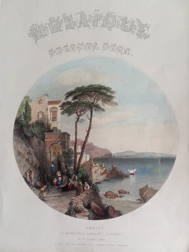 Incisione antica amalfi - incisione,
