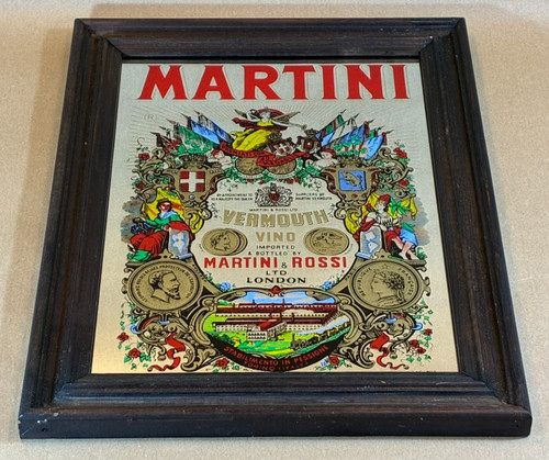 Vintage martini rossi mirror - martini,
