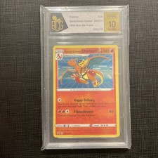 Pokemon Special Delivery Charizard Holo SWSH 075 Pokemon Center UK Promo BCG 10