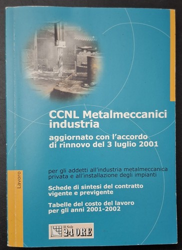 Ccnl metalmeccanici industria - ccnl,