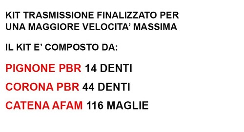 Kit trasmissione benelli - trasmissione,