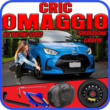 Ruotino Di Scorta 4Fori Da 15 Per Toyota Yaris Con Kit Cric Crick + Chiave Sacca