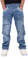Jeans uomo Peviani cargo denim