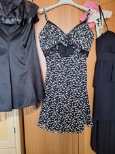 Vestito da Sera - Cerimonia Bianco E Nero Taglia S 10 E