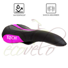 Sella nera fucsia bicicletta - sella,