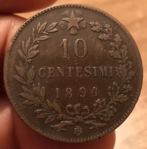 Moneta centesimi 1894 - moneta,