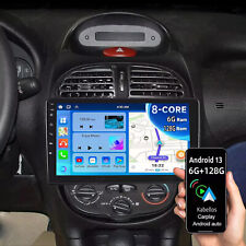 9" Per PEUGEOT 206 206CC 206SW 2000-2008 Android 13 CarPlay Autoradio GPS 6+128G