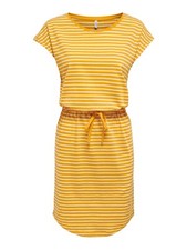 Donna Estate Mini Abito Set XS S M L XL XXL a Righe Cotone Vestito Estivo