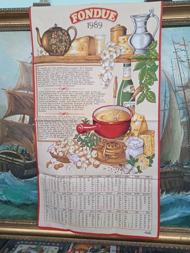 Strofinaccio calendario 1989