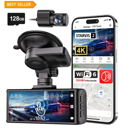 Dash cam doppia con wifi - cam,