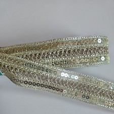 3 M Paillettes Fantasia Pizzo Orlo Abbellimento, Decorazione (3,5 cm)