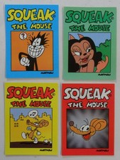 4x Cartoline Squeak Il Topo