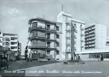 cz573 cartolina torre del greco piazzale  repubblica stazione circumvesuviana