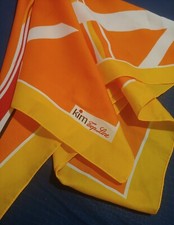 SCARF Foulard tennis   vintage 70's KIM TOP LINE made in Italy RARE 