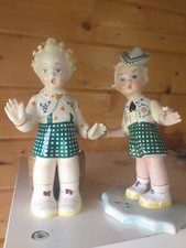 DUE BELLISSIME STATUINE BAMBINI FIRMATE CARDEL