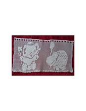 TENDINA REALIZZATA A MANO AD UNCINETTO 60x32 cm