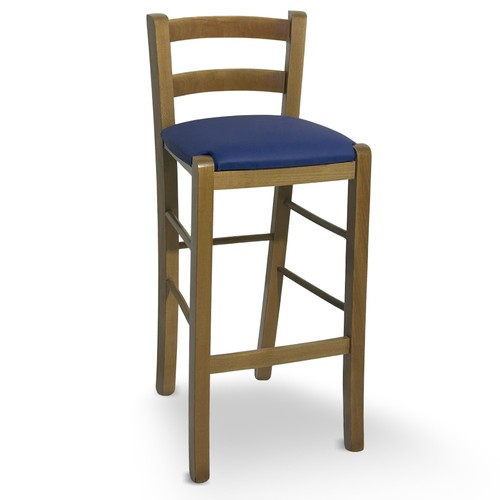 Sgabello legno noce chiaro - sgabello,