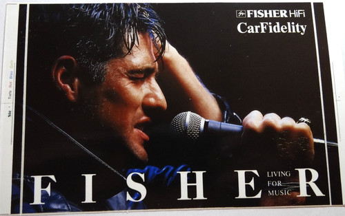 Adesivo pubblicitario fisher - adesivo,