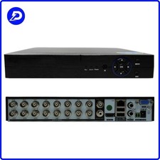 DVR 16 CANALI 6 IN 1 AHD TVI CVI FULL HD 1080P IBRIDO 2P2 CLOUD HDMI VGA USB