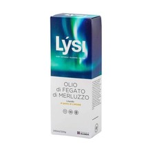 Lysi Olio di Fegato di Merluzzo Integratore Alimentare Gusto Limone, 240ml