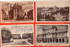 4 CARTOLINE TORINO  CITTA'   FP  VIAGGIATE  REGALO