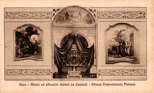 Como asso altare affreschi - como,