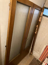 Porte interne legno usato ottime condizioni con vetrata interna anni 70 doppia