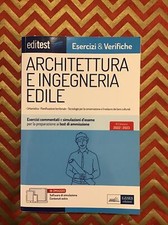 Editest Architettura E Ingegneria Edile Esercizi e Verifiche XI Edizione 2022/23