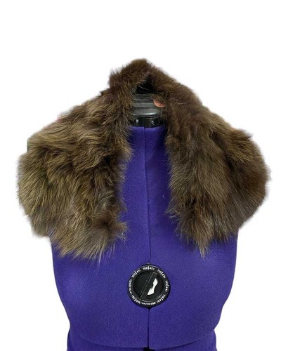Collo pelo pelliccia marrone - collo,