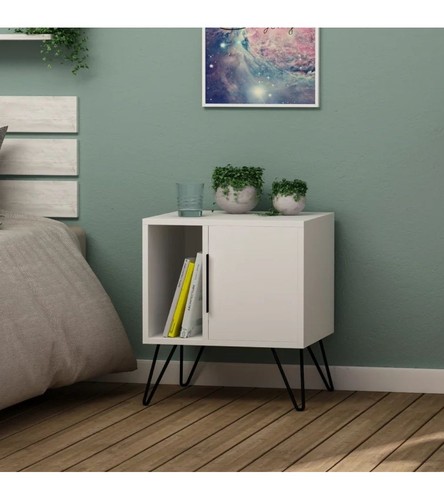 Comodino glynn colore bianco - comodino,