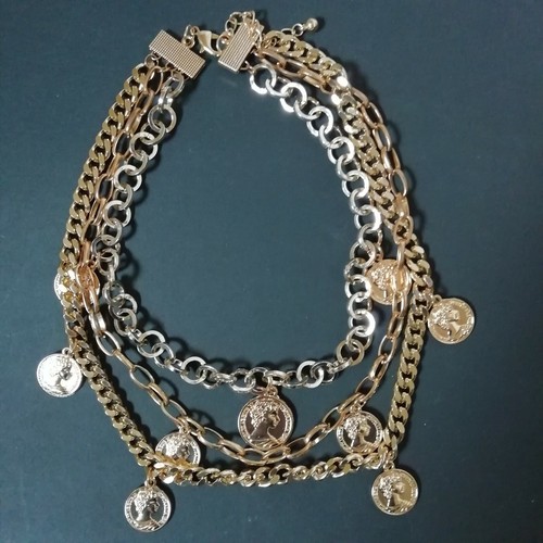 Collana girocollo oro tre