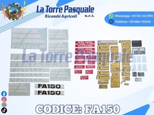 ADESIVI DECALCOMANIA TRATTORE