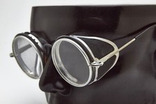 aluminium STEAMPUNK montatura metallo rotonda occhiali vintage 90s?unisex