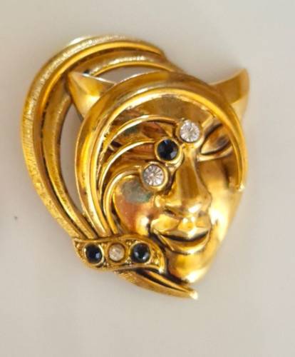 Spilla vintage maschera art - vintage,