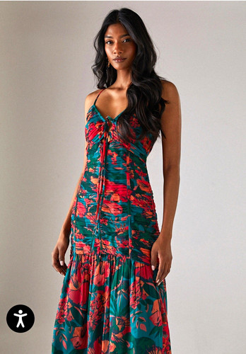 Abito donna midi floreale