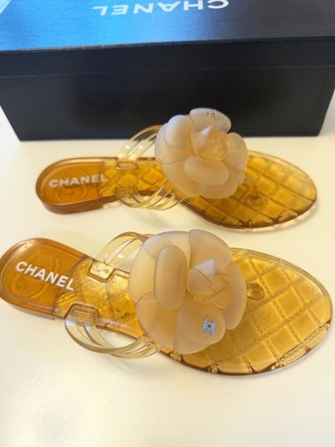 Sandali infradito chanel ambra - chanel,