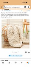 Coperta grande bianca - , panna